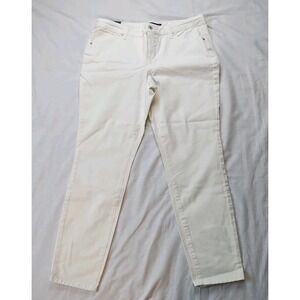 Miracle Body Women's White Jeans Size 8 (33x25) Faith Ankle New With Tags